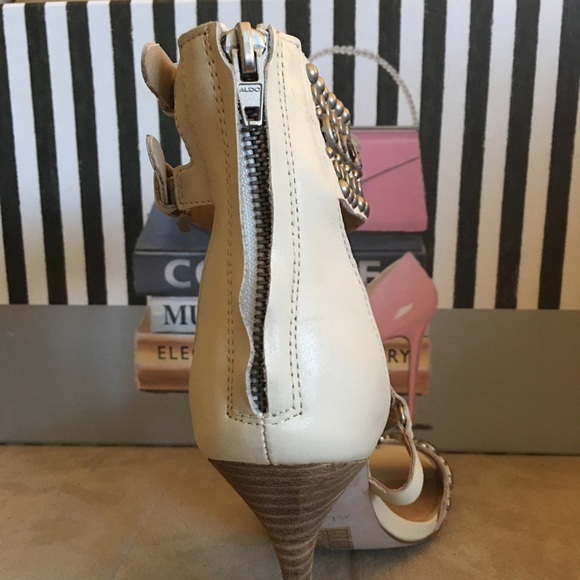 Aldo cream studded sandals - Picture 4 of 4